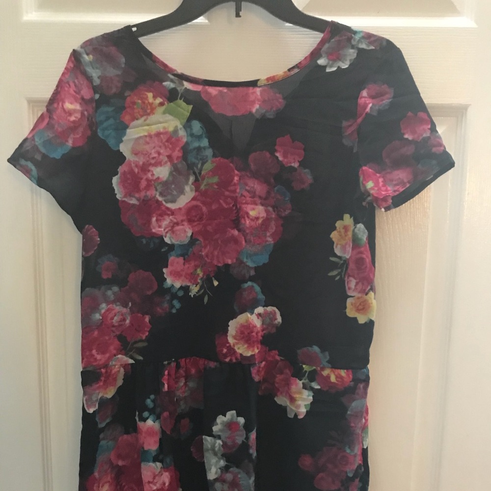 Hi-low blouse